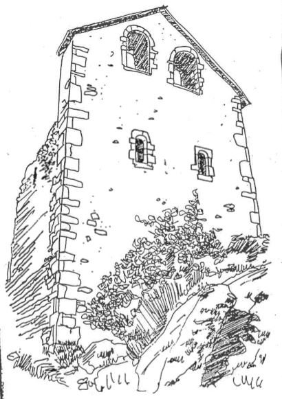 Jarjayes 3C Vieille église croquis