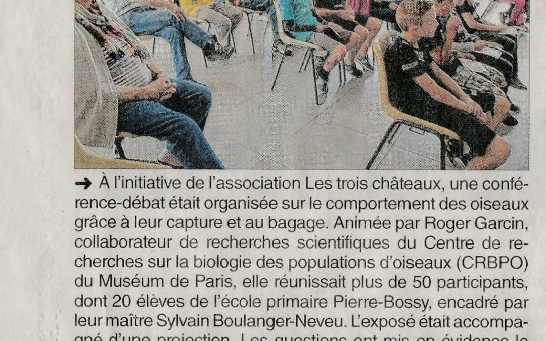Article Dauphiné Libéré du 24 10 2017