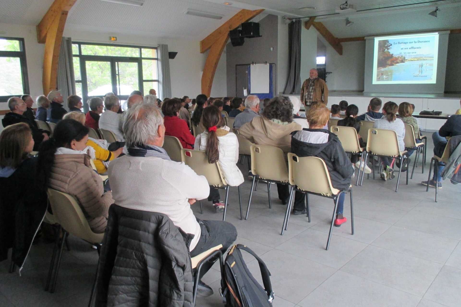 ATC-Ass Trois-Châteaux-Conférence sur les radeliers de la Durance Jarjayes 12 05 23