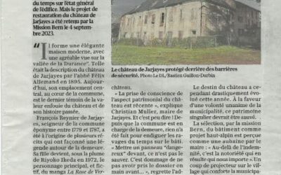 Jarjayes – article du Dauphiné Libéré du 5 novembre 2023