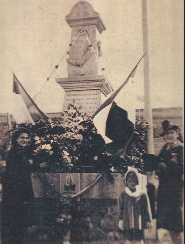 Association Trois-Châteaux - Monument aux morts de Jarjayes - 1941 (photo mairie de Jarjayes)