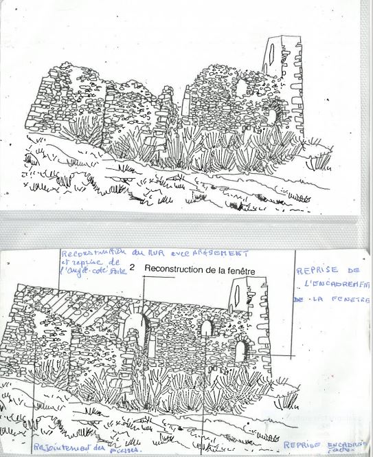 jarjayes Trois-Châteaux- Plan des travaux chapelle