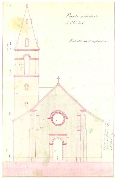 Plan église St Thomas Jarjayes (archives privées Ass Trois Châteaux) 3