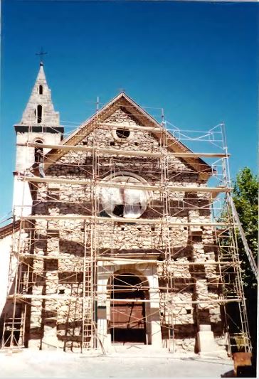 Jarjayes - Travaux église 1997 (Ph. Mairie)