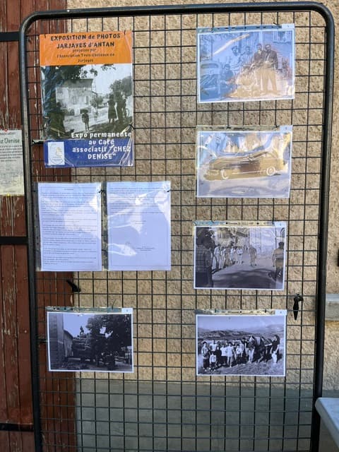 Association Trois-Châteaux Exposition de photos "Jarjayes d'Antan" au café associatif "Chez Denise" à Jarjayes