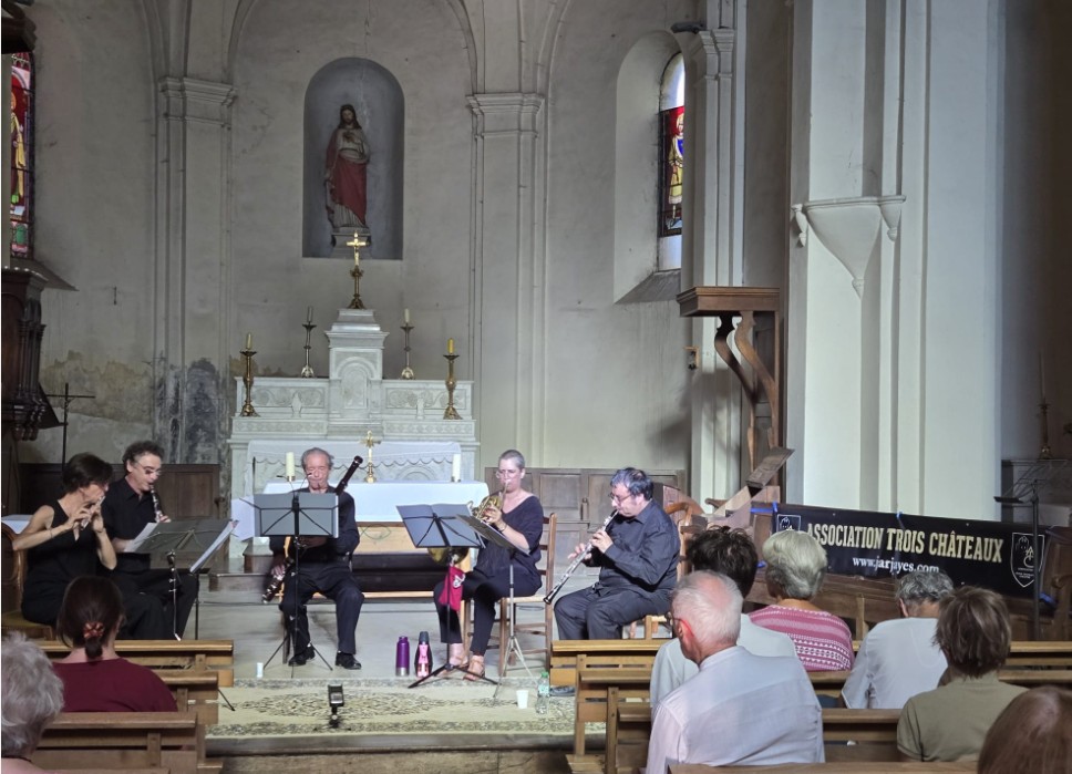 Association Trois-Châteaux- Concert d'Euterpe Eglise Jarjayes 06 08 2026 (Ph Babette S.)