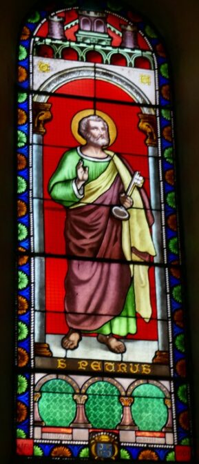 Association Trois-Châteaux - Vitrail Saint-Pierre Eglise de Jarjayes